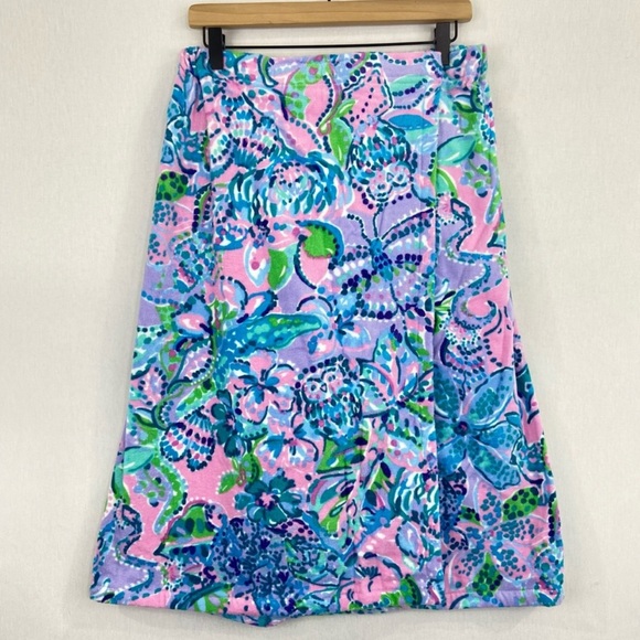 ๐ RARE ๐ Lilly Pulitzer Spa Velcro Towel Wrap - Picture 1 of 7